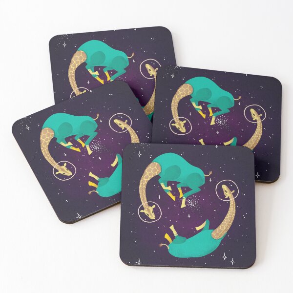 Item preview, Space Giraffes designed and sold by Maike Vierkant - Connecting the Cute and the Nerdy.