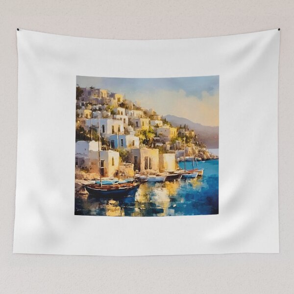 Item preview, Coastline Bodrum designed and sold by Island Art Studios.