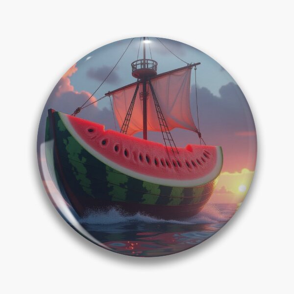 Item preview, Watermelon Dreams – Sailboat meets fruit fantasy in the sunset designed and sold by FotoworldEdel.