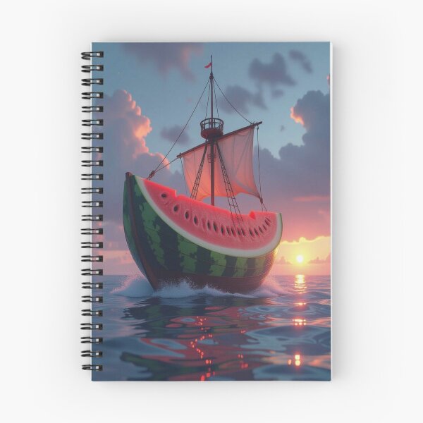 Item preview, Watermelon Dreams – Sailboat meets fruit fantasy in the sunset designed and sold by FotoworldEdel.
