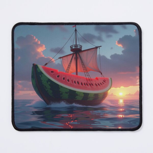 Item preview, Watermelon Dreams – Sailboat meets fruit fantasy in the sunset designed and sold by FotoworldEdel.