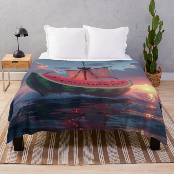 Item preview, Watermelon Dreams – Sailboat meets fruit fantasy in the sunset designed and sold by FotoworldEdel.
