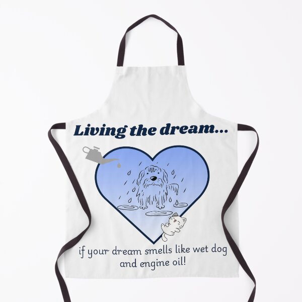 Artikelvorschau, Living The Dream, lustiges Slogan-Design entworfen und verkauft von JustJuJuDesigns.