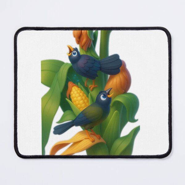 Item preview, Common Grackle – Cute Cartoon 3D Bird Illustration designed and sold by Avid Imprints.