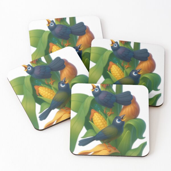 Item preview, Common Grackle – Cute Cartoon 3D Bird Illustration designed and sold by Avid Imprints.