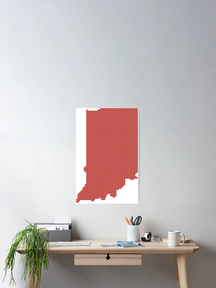 Thumbnail 2 of 3, Poster, Indiana Red Rhinestone designed and sold by TheIconSmith.