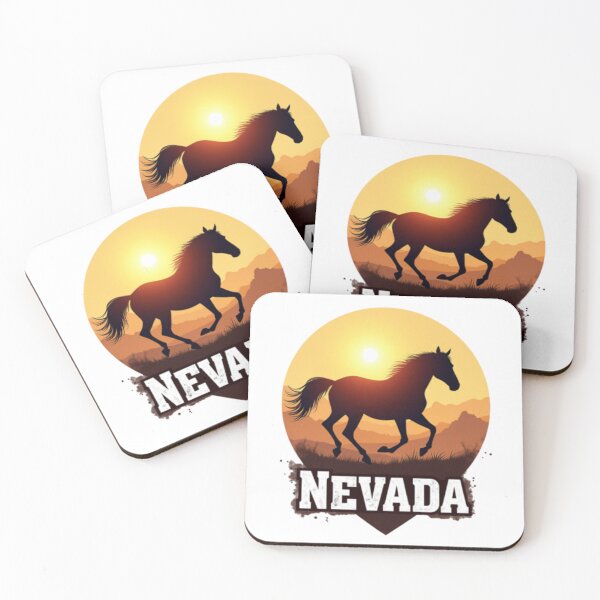 Item preview, Nevada Wild Horse – Desert Sunset Adventure Design designed and sold by TheRamesCo.