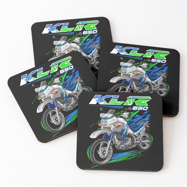 Item preview, Kawasaki KLR650 1987 (Blue White) for Motorcycle Riders designed and sold by MotoApparelHub.