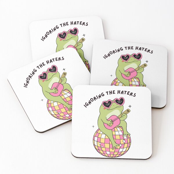 Item preview, Ignoring the haters | Silly frog designed and sold by PrintyRelatable.
