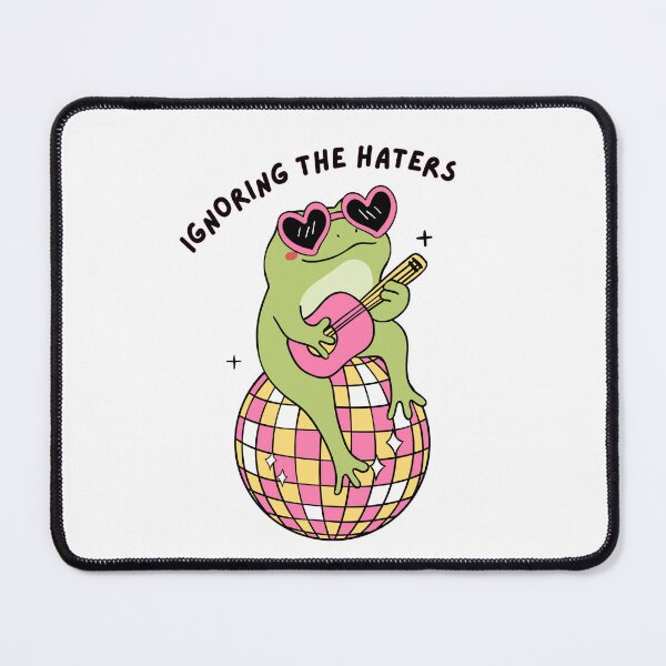 Item preview, Ignoring the haters | Silly frog designed and sold by PrintyRelatable.