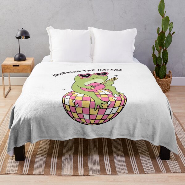 Item preview, Ignoring the haters | Silly frog designed and sold by PrintyRelatable.
