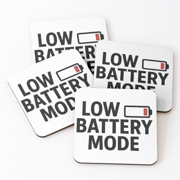 Item preview, Low Battery Mode Funny Quote Design designed and sold by Dogdogdesignsart .