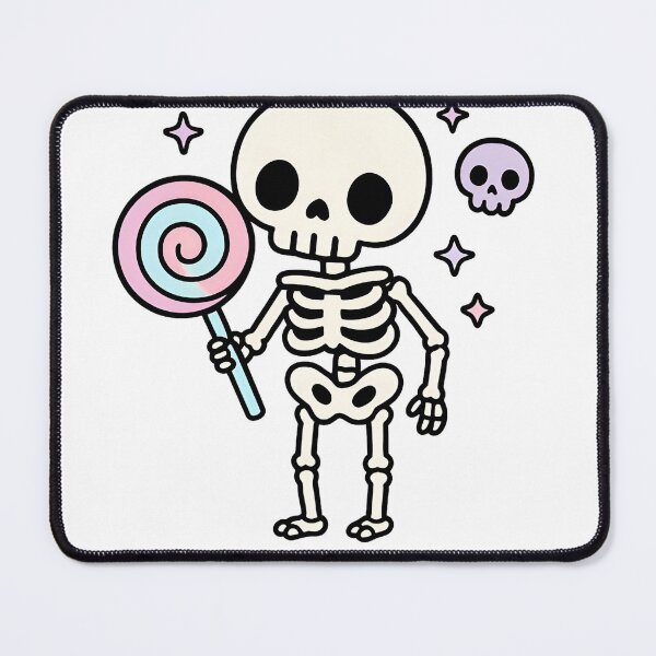 Item preview, Cute skeleton with lolipop halloween designed and sold by Imaginationbeyond.