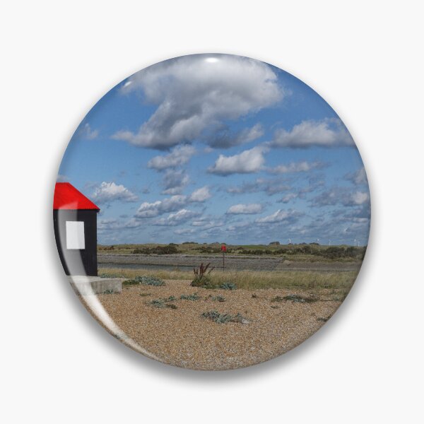 Item preview, Red Roofed Hut on the shingle at Rye Nature Reserve in East Sussex UK designed and sold by John Gilham - Landscape Photography.
