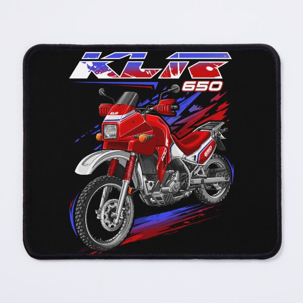 Item preview, Kawasaki KLR650 1988 (Red White) for Motorcycle Riders designed and sold by MotoApparelHub.
