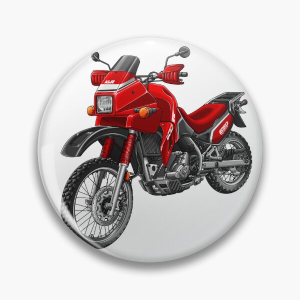 Item preview, Kawasaki KLR650 1988 (Red Black) for Motorcycle Riders designed and sold by MotoApparelHub.
