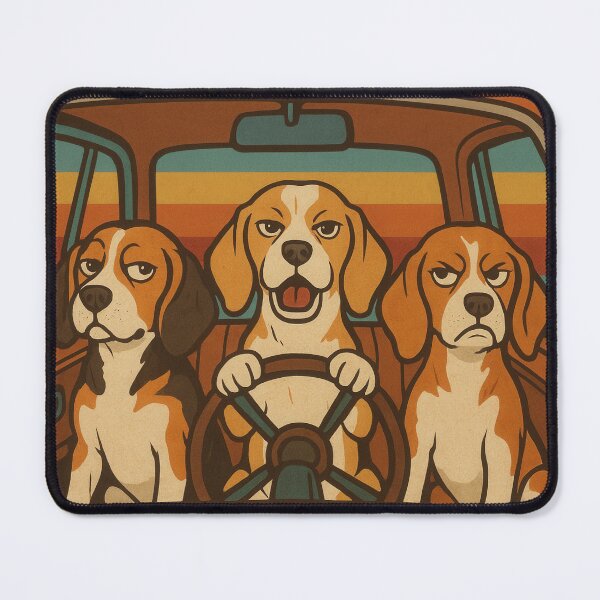 Item preview, Retro Beagles Pancake Breakfast Poster designed and sold by Flying Doggo.