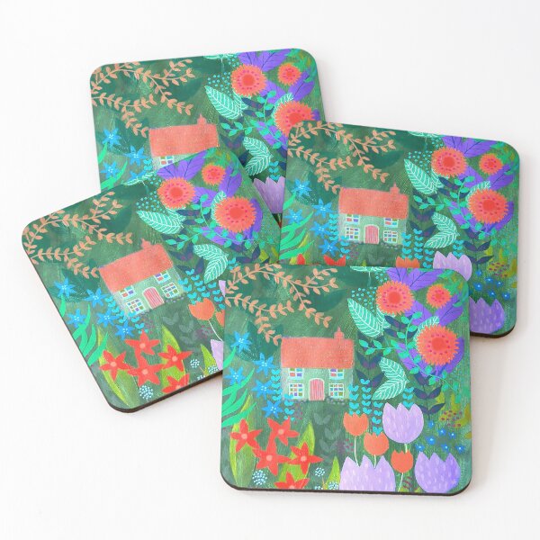 Item preview, Cottage in the Woods, colourful botanical, designed and sold by Jess Stride.