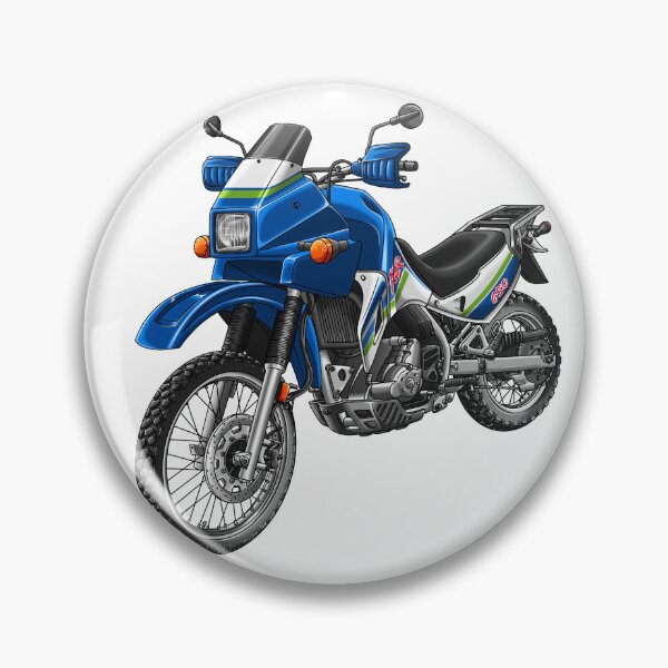 Item preview, Kawasaki KLR650 1991-1993 (Blue & White Pink & Green Graphics) for Motorcycle Riders designed and sold by MotoApparelHub.