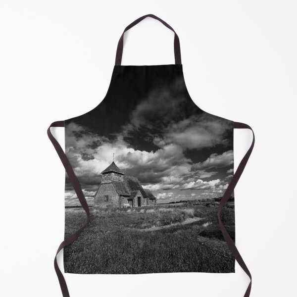 Item preview, Black and White of St Thomas Becket Church on the marsh at Fairfield in Kent England UK designed and sold by John Gilham - Landscape Photography.