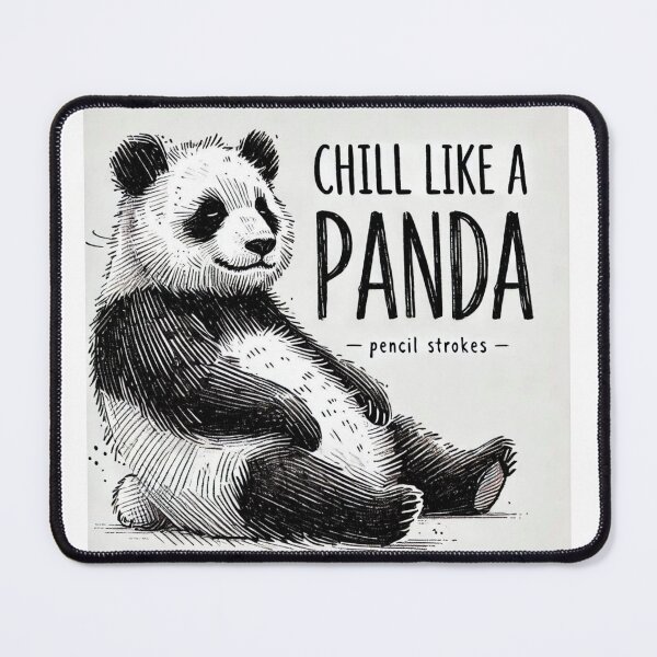 Item preview, Lazy Panda Vibes – Cute Relaxing Bear Illustration designed and sold by trend-forge.