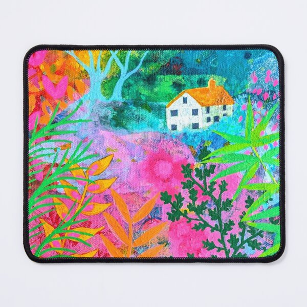 Item preview, Pink Landscape, colourful botanical, designed and sold by Jess Stride.