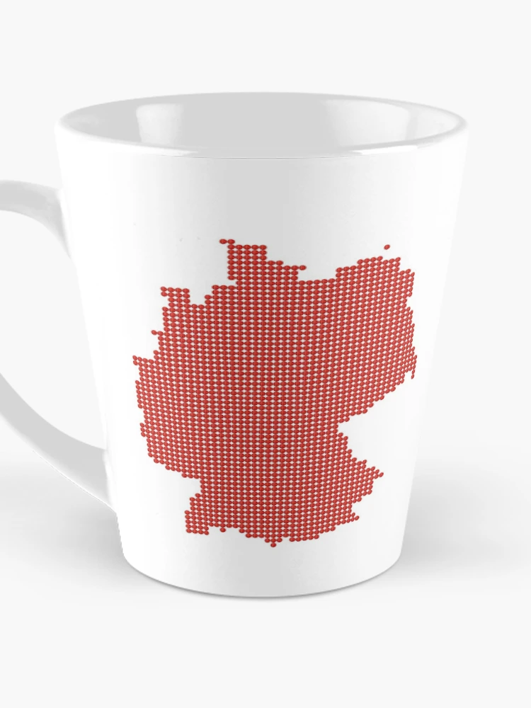 Thumbnail 3 of 4, Coffee Mug, Germany Red Rhinestone designed and sold by TheIconSmith.