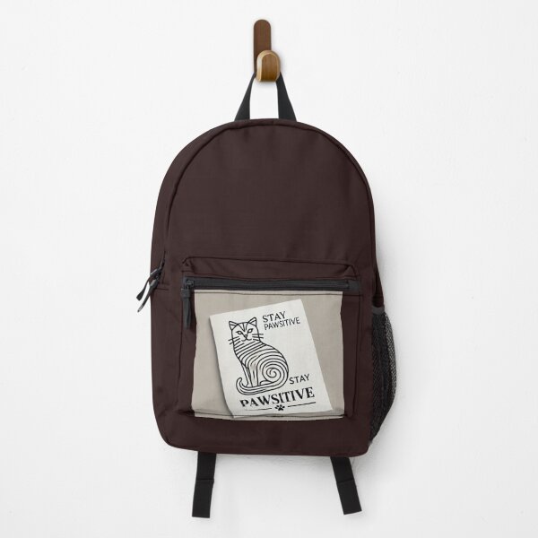 Item preview, Stay Pawsitive – Cute Cat Pun Illustration designed and sold by trend-forge.