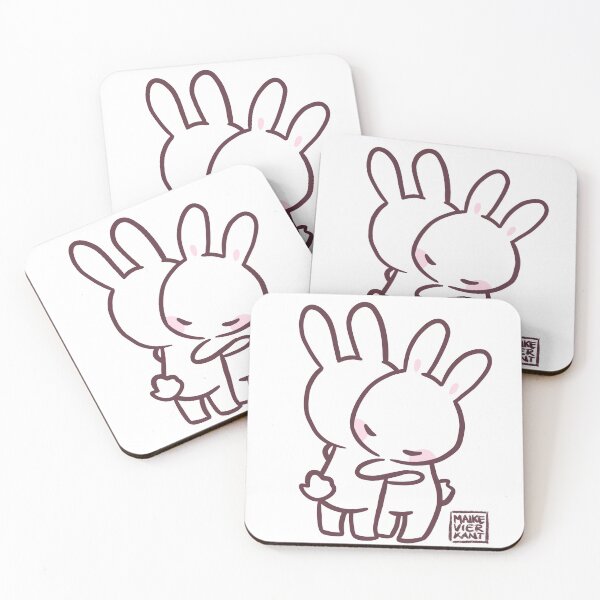 Item preview, Hugging Bunnies  designed and sold by Maike Vierkant - Connecting the Cute and the Nerdy.