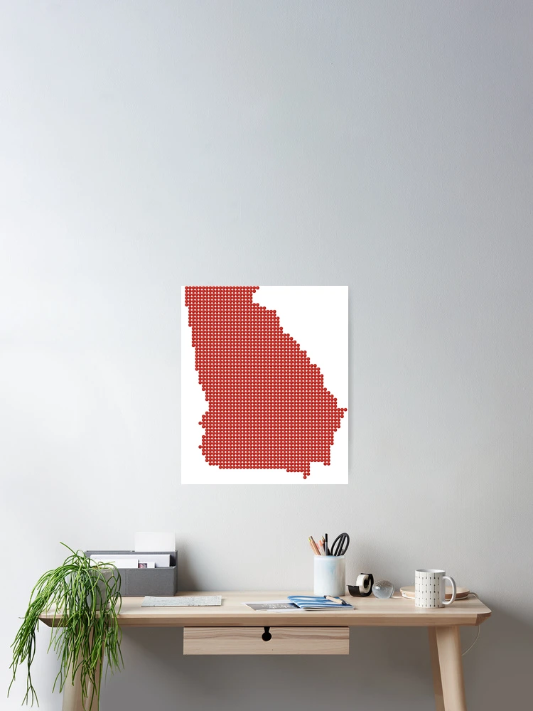 Thumbnail 2 of 3, Poster, Georgia Red Rhinestone designed and sold by TheIconSmith.
