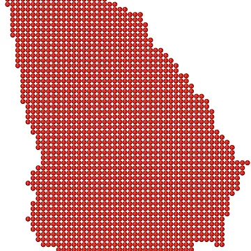 Artwork thumbnail, Georgia Red Rhinestone by TheIconSmith