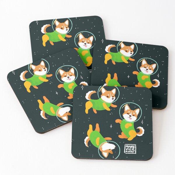 Item preview, Space Dogs: Corgies designed and sold by Maike Vierkant - Connecting the Cute and the Nerdy.