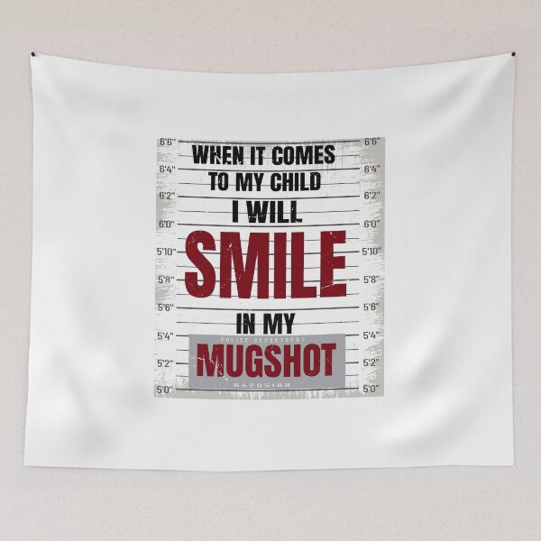 Item preview, Bold Quote Design - "When It Comes to My Child I Will Smile in My Mugshot" Protective Parent Typography designed and sold by Charaff.