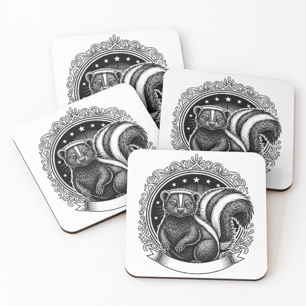Item preview, Vintage Skunk Whisperer Badge - Retro Wildlife Art Classic Sticker designed and sold by Selvadesigns.