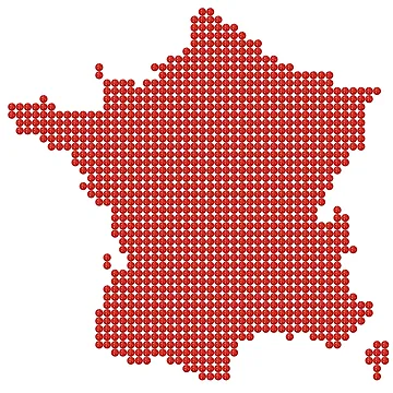 Artwork thumbnail, France Red Rhinestone by TheIconSmith