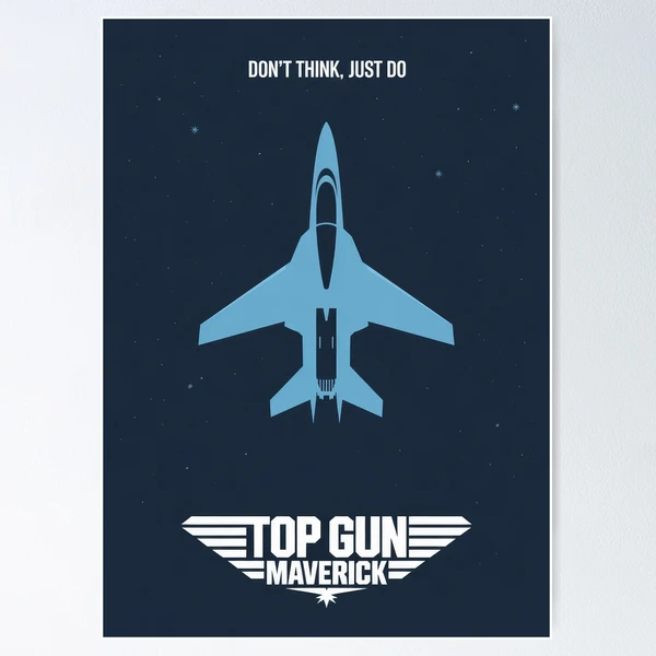 Top Gun: Maverick Minimalist Fan Art Poster