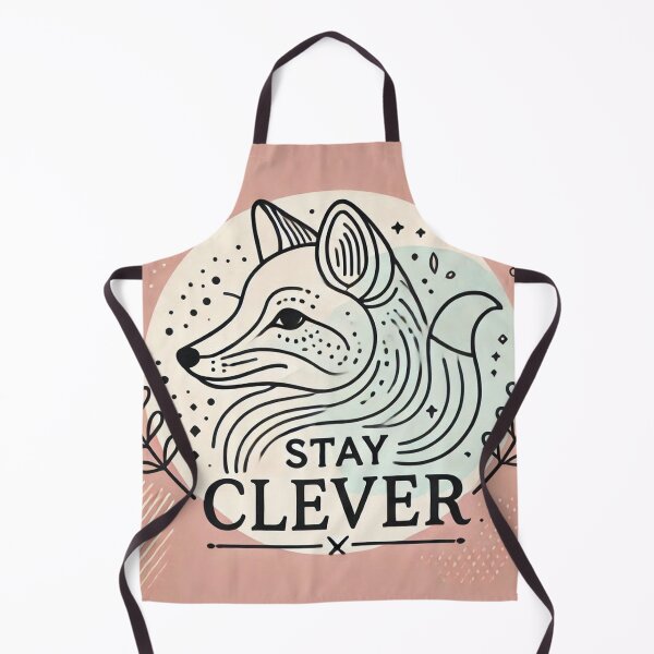 Item preview, Stay Clever – Cute Fox Illustration with Positive Vibes designed and sold by trend-forge.