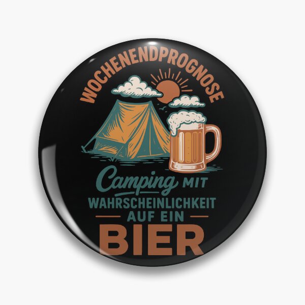 Item preview, Weekend forecast Camping With Beer designed and sold by LuminOrb.
