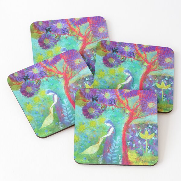 Item preview, Beautiful Landscape with Girl and Goose, colourful. designed and sold by Jess Stride.