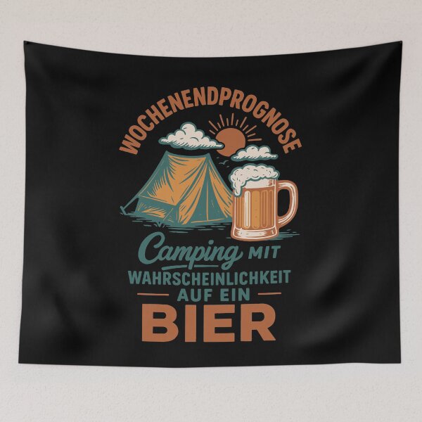 Item preview, Weekend forecast Camping With Beer designed and sold by LuminOrb.