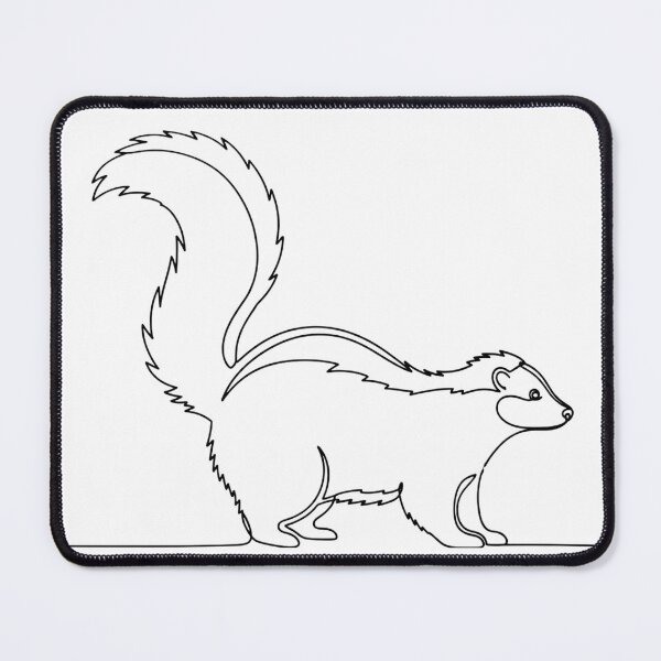 Item preview, Minimalist Skunk Whisperer Silhouette - Modern Line Art Animal Sticker designed and sold by Selvadesigns.