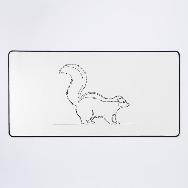 Item preview, Minimalist Skunk Whisperer Silhouette - Modern Line Art Animal Sticker designed and sold by Selvadesigns.