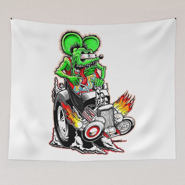 Item preview, Cartoon Vintage Rat Rod Groovy Hot Monster designed and sold by Kurt-Gigantic.
