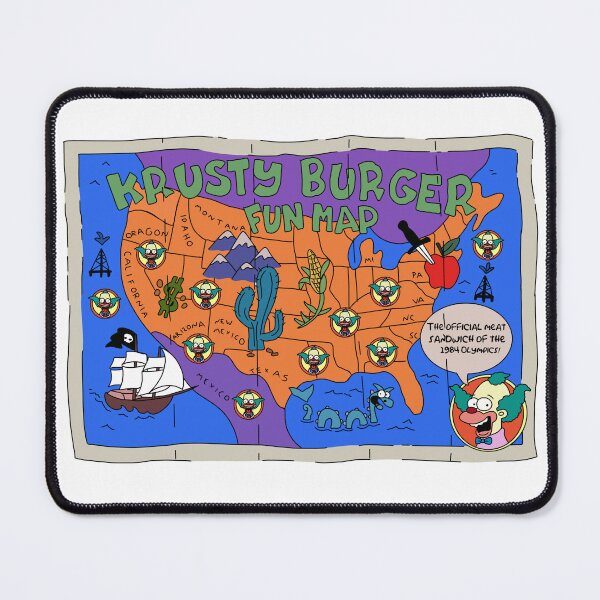 Item preview, Burger Fun Map designed and sold by Bored Imagination .