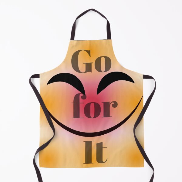 Item preview, Go For It Motivational Quote Smiley Face Design – Positive Energy Typography Art designed and sold by Kabootri.