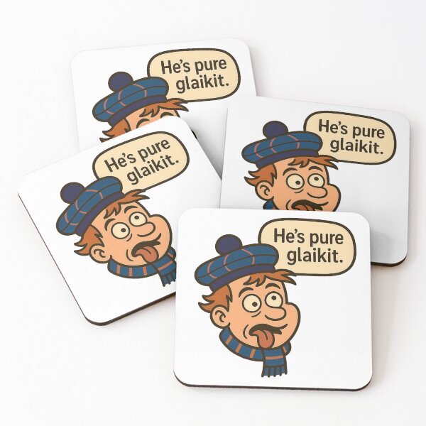 Item preview, Hes Pure Glaikit Scottish Saying Silly Person Scotland Humour - Blue designed and sold by EdgyEdgeArt.