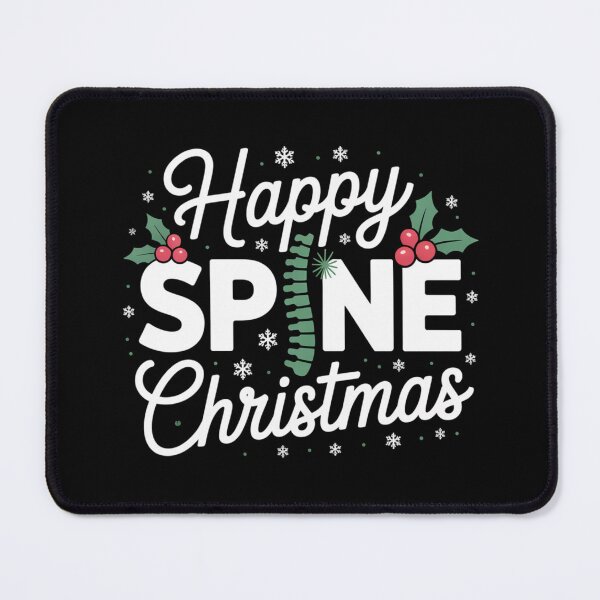 Item preview, Happy Spine Christmas Funny Osteopathy Holiday designed and sold by osteopath shop.