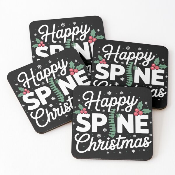 Item preview, Happy Spine Christmas Funny Osteopathy Holiday designed and sold by osteopath shop.