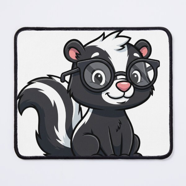 Item preview, Funny Skunk Whisperer with Glasses - Cute Quirky Animal Sticker designed and sold by Selvadesigns.