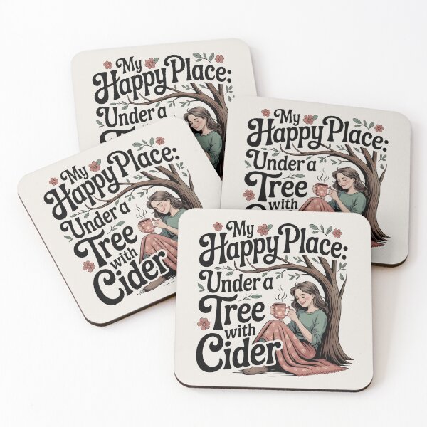 Item preview, My Happy Place: Under a Tree with Cider - Cozy Autumn Design designed and sold by Jollys-ArtShop.
